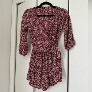 Floral Wrap Romper